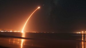 Start rakiety na Florydzie - centrum NASA