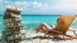 pieniądze na plaży w Miami - koszt pobytu